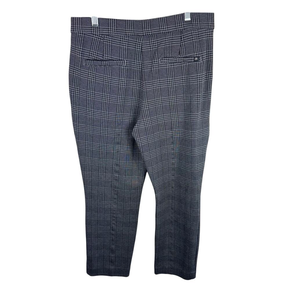 Banana Republic Black White Houndstooth Cropped High Rise Dress Pants Trousers 8 - Picture 2 of 7
